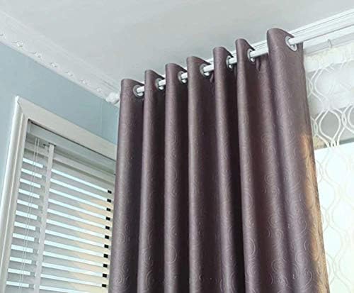HAPPLiGNLY Velvet Beaded Embossed Curtains 160x250cm 2 Gray Panels