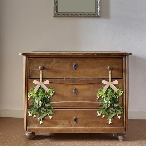 17 Inch Eucalyptus Wreaths 2 PCS Farmhouse Door Decor