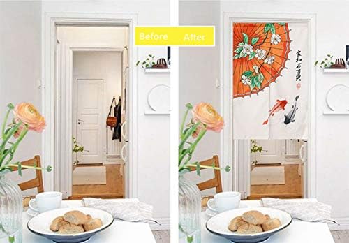 Japanese Noren Door Curtain Cotton Linen Wealth Design 33x59
