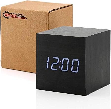 Digital Alarm Clock with USB Charging and Bright LED Display