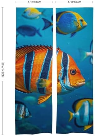 Fishing Door Cover Curtain 57x17 Inches
