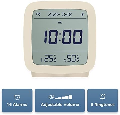 Qingping Smart Bluetooth Alarm Clock with Temperature and Humidity Display 1