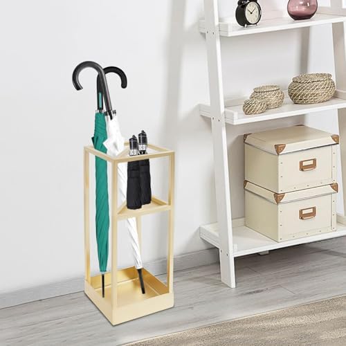 DouSeiAi Umbrella Rack 20 Inch Tall Gold