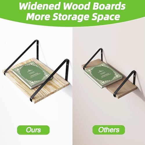 Fixwal 12 Inch Deep Floating Shelves for Home Decor