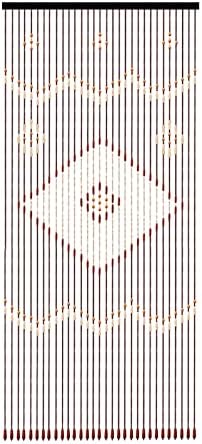 CNCEST Wooden Bead Curtain 31 Lines Panel