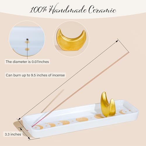 ZenBless Handcrafted Ceramic Incense Holder