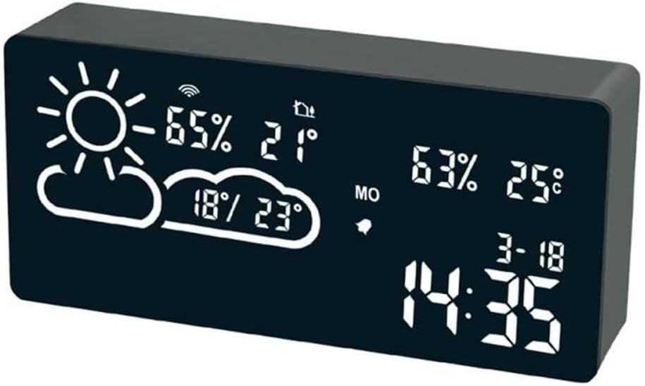 LED Smart Alarm Clock with Weather Forecast and WiFi Control
