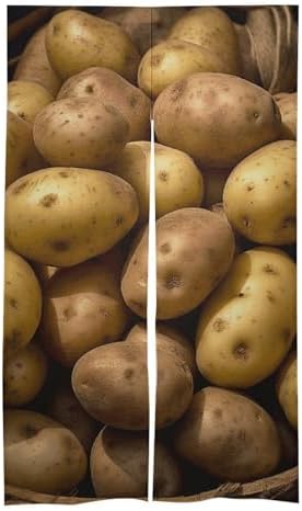 Garden Potatoes Door Cover Curtain 57x17 Inches