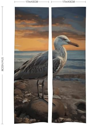 Seagull Door Cover Curtain 57x17 Inches