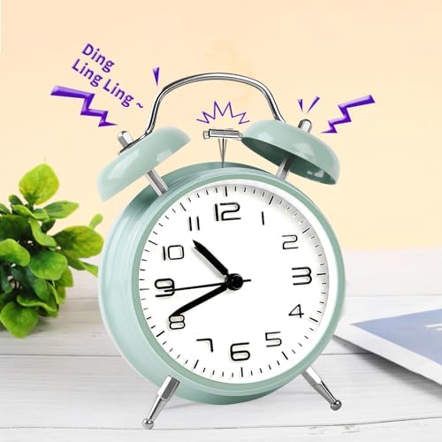 Loud Alarm Clock for Heavy Sleepers with Night Light and 3D Dial