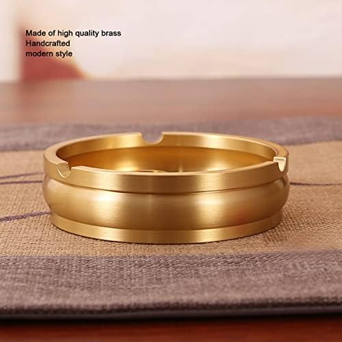 Joyzan Durable Brass Cigarette Ashtray with 3 Slots