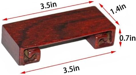 Rectangular Rosewood Pedestal Stand for Asian Vase Buddha Statue