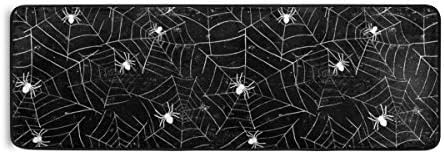 ALAZA Halloween Black and White Grunge Area Rug 72x24 Inches