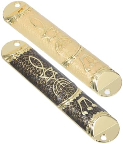 Wakauto 2 Sets Zinc Alloy Mezuzah Door Blessing Decor