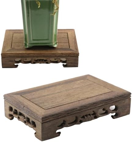 Wooden Display Stand 669 x 433 Rectangle Pedestal Home Decor