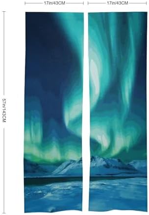 Northern Lights Door Cover Curtain 57x17 Inches