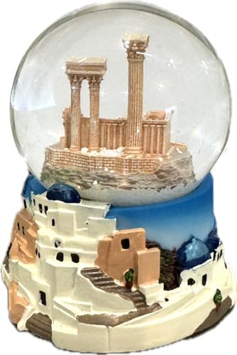 Greece Snow Globe 65mm Acropolis and Greek Islands