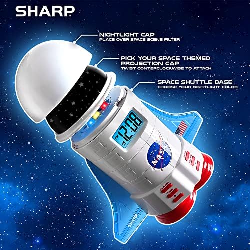 Sharp NASA Space Shuttle Alarm Clock with Night Light