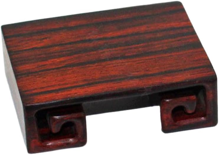 Rectangular Rosewood Pedestal Stand for Asian Vase Buddha Statue