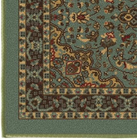 Ottomanson Hallway Runner Rug 20x59 Non Slip Seafoam Green