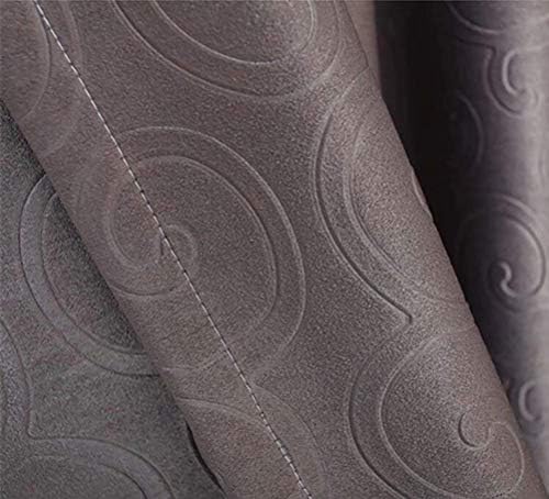 HAPPLiGNLY Velvet Beaded Embossed Curtains 160x250cm 2 Gray Panels