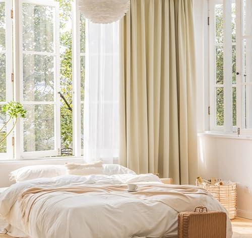 Whoiy 108 Inches Blackout Curtains Set of 2