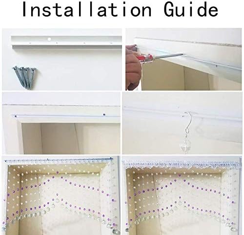 Beaded Curtain with Crystal Beads for Doorway Decor