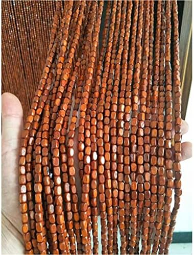 ZHOUXIAO 45 Strands Natural Bamboo Beaded Curtain for Doorways