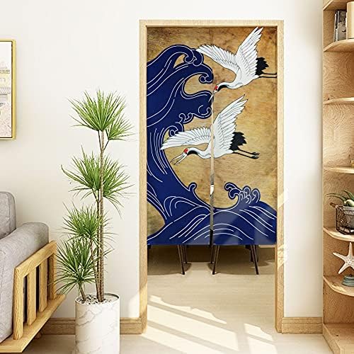 LIGICKY Retro Noren Door Curtain Linen Decor
