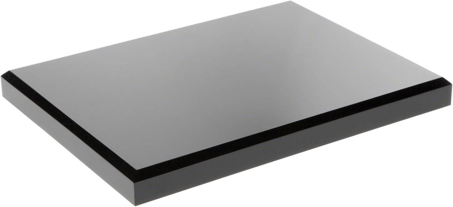 Plymor Black Acrylic Display Base 8x6x075in