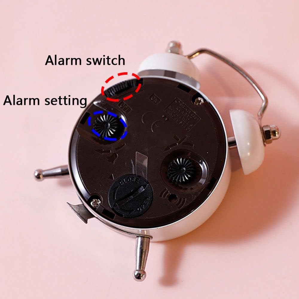 HomeSoGood Mini Star Alarm Clock Pink Retro Design
