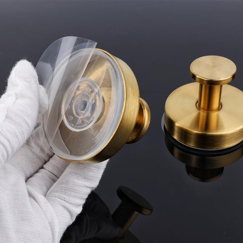 Suction Cup Wreath Hanger 15 Lbs Gold 2 Pack