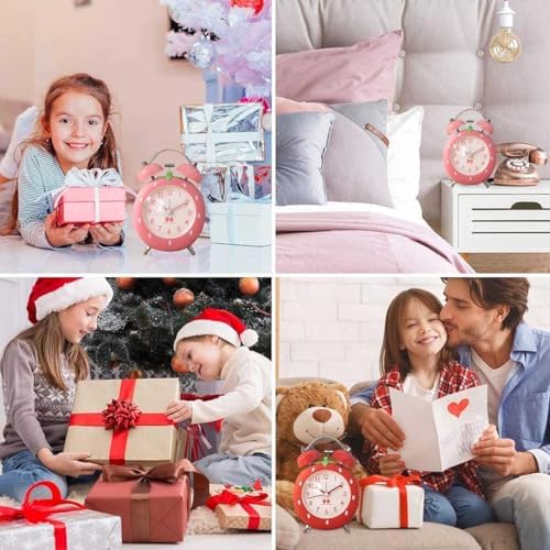 4 Inch Strawberry Alarm Clock for Heavy Sleepers and Kids