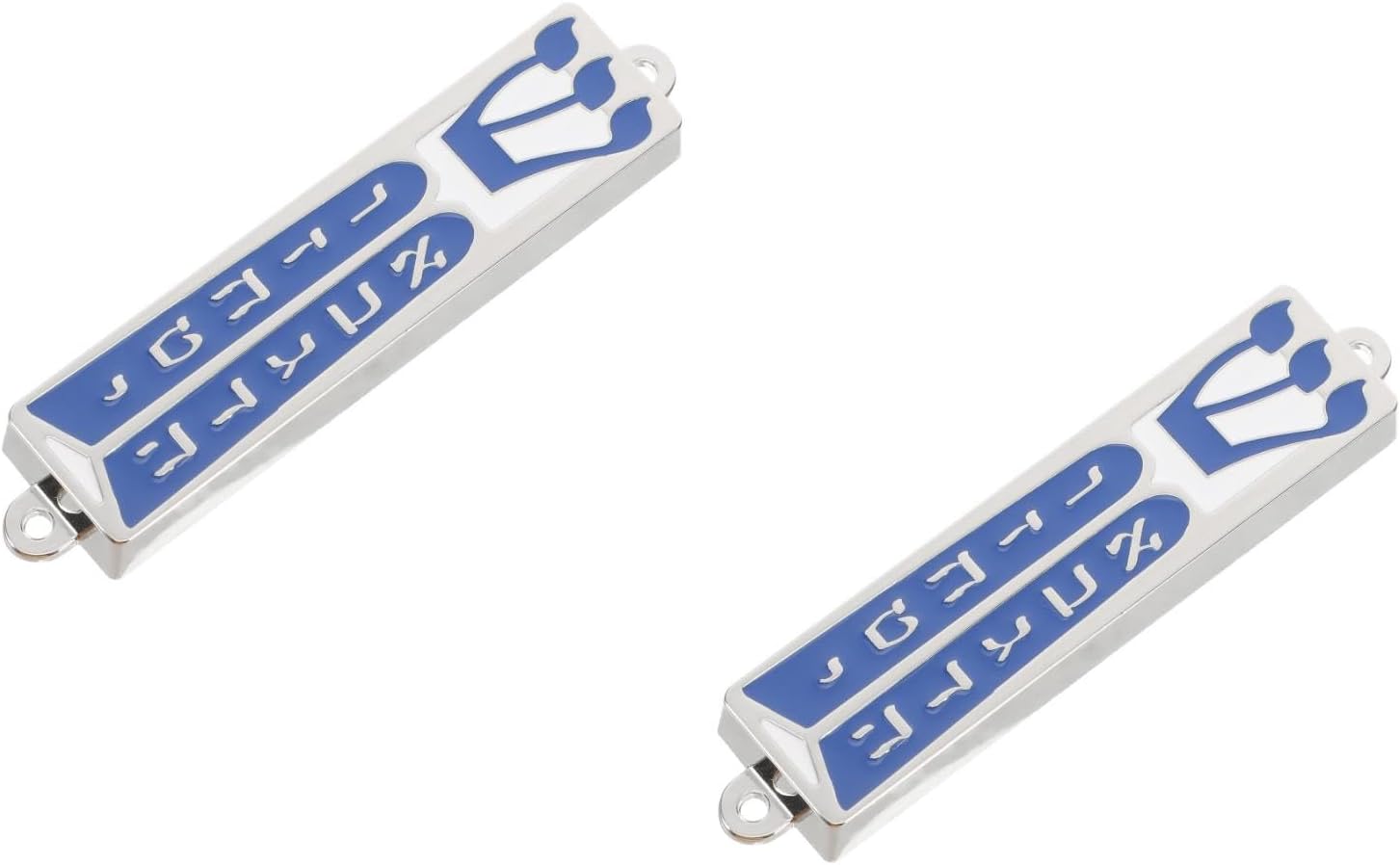 LOGOFUN 2pcs Metal Mezuzah for Door Blessing Decor