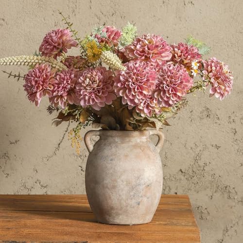 Dobbyby Ceramic Flower Vase 76 Inch Whitewashed