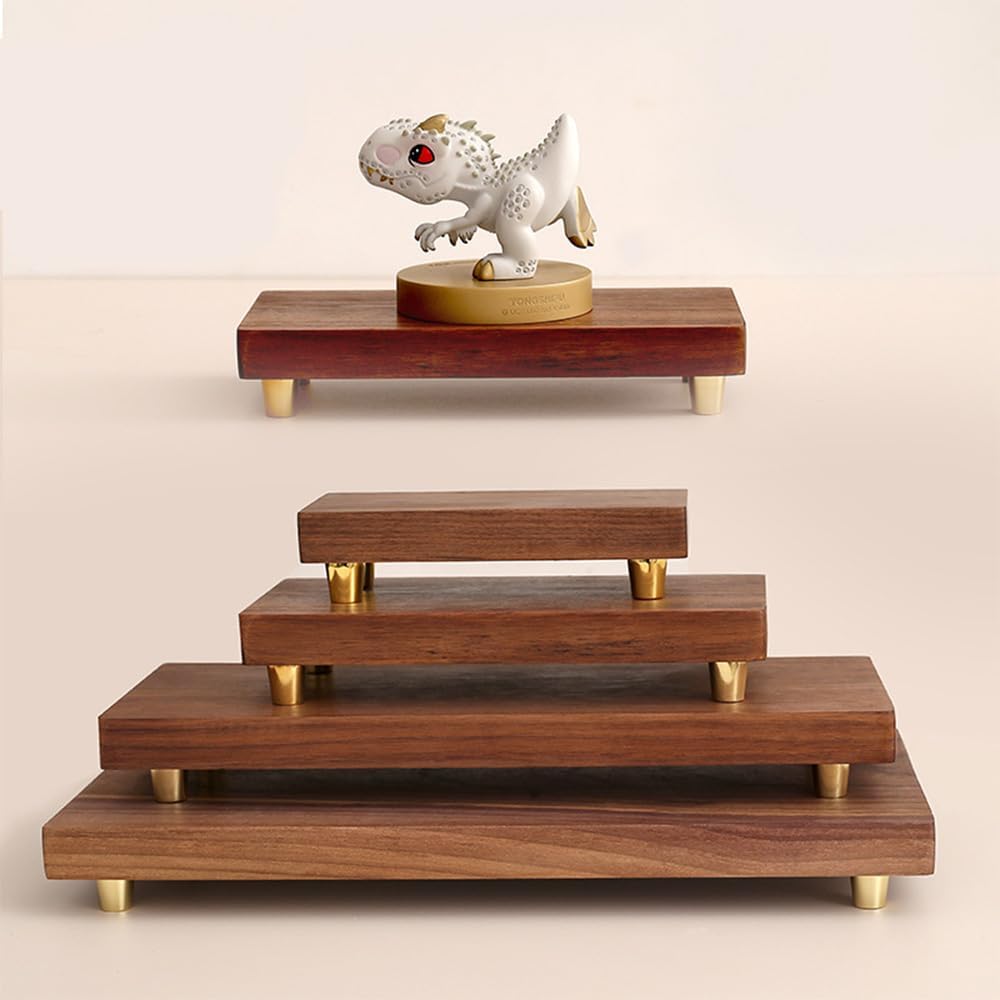 GOLDYWENDY Teak Wood Pedestal Stand for Decor