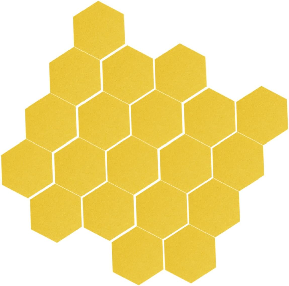 VICASKY 20pcs Hexagon Felt Board Tiles for Walls