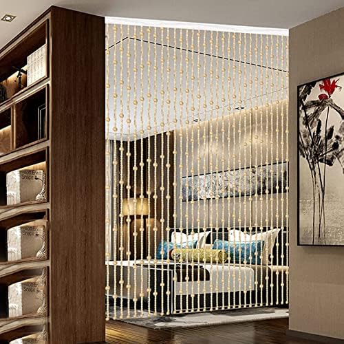 Natural Bamboo Beaded Curtain for Room Partition