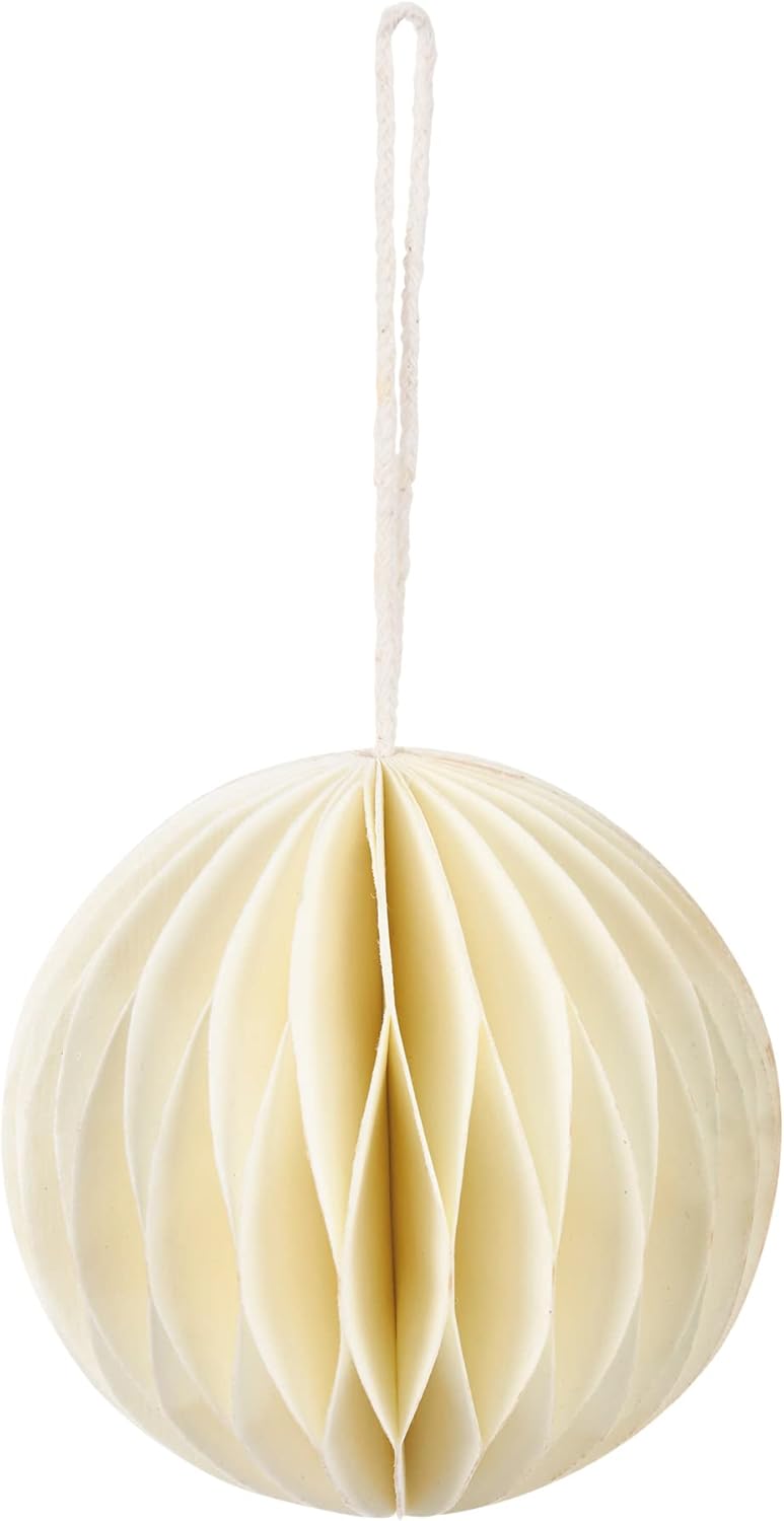 Primitives by Kathy Cream Ball Ornament