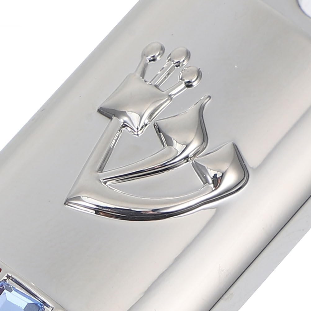 LOGOFUN 2 Sets Mezuzah with Scroll for Door Jewish Mitzvah Silver