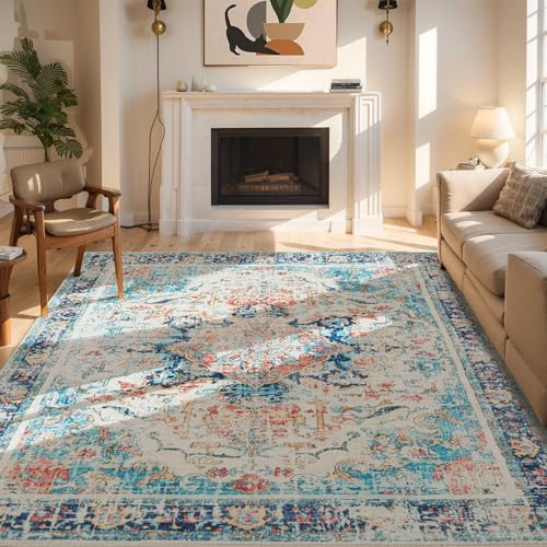 Topllen Washable Area Rug 5x7ft Boho Style 1