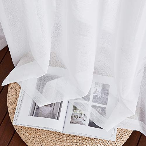 NICETOWN Sheer Curtains with Grommet Top for Living Room