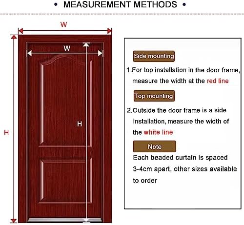 Wood Beaded Curtain with Gourd Shape Beads 32 Strands 105x205cm