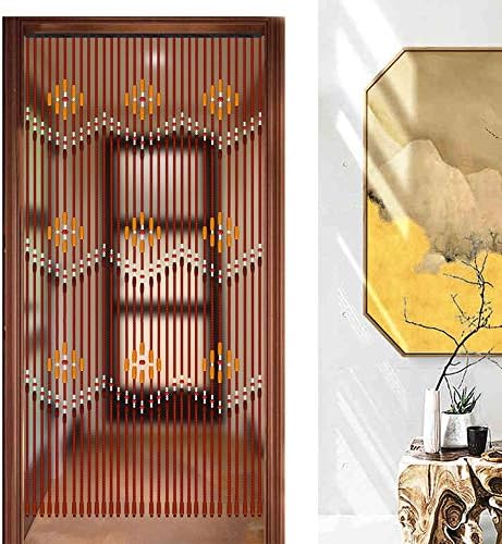 Wooden Beaded Curtain with 31 Lines Doorway Decor