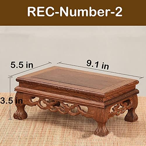 GOLDYWENDY Wooden Pedestal Stand for Vases and Statues
