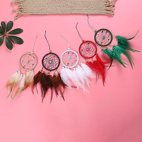Red Small Dream Catcher Wall Hanging Ornament