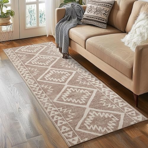 Boho Kitchen Runner Rug 2x10 Morroccan Trellis Design