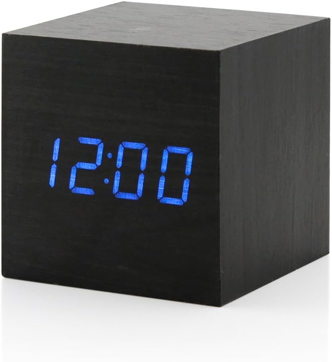Digital Alarm Clock with USB Charging and Bright LED Display