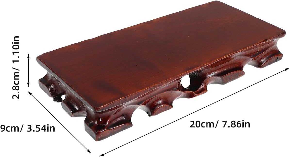 LOGOFUN Wooden Vintage Teapot Base Display Stand