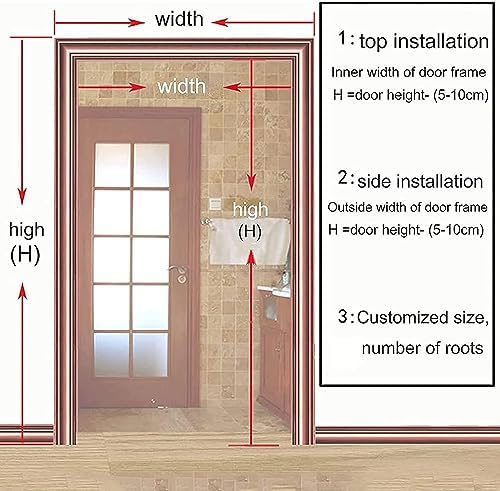 Wcxixo Bamboo Beaded Door Curtains Wall Decor